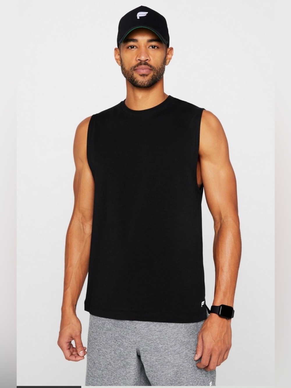 Fabletics Men's Black Sleeveless Muscle Tank
